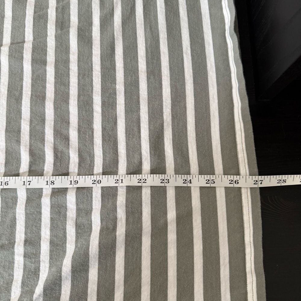 Everlane Tee T-Shirt Mens Sz M Green Striped Short Sleeve Organic Cotton Casual - Picture 9 of 9